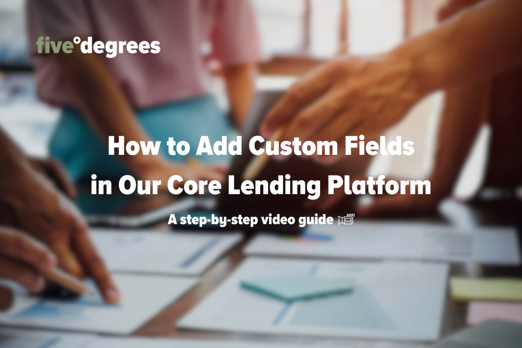 How to add custom fields in our core lending platform